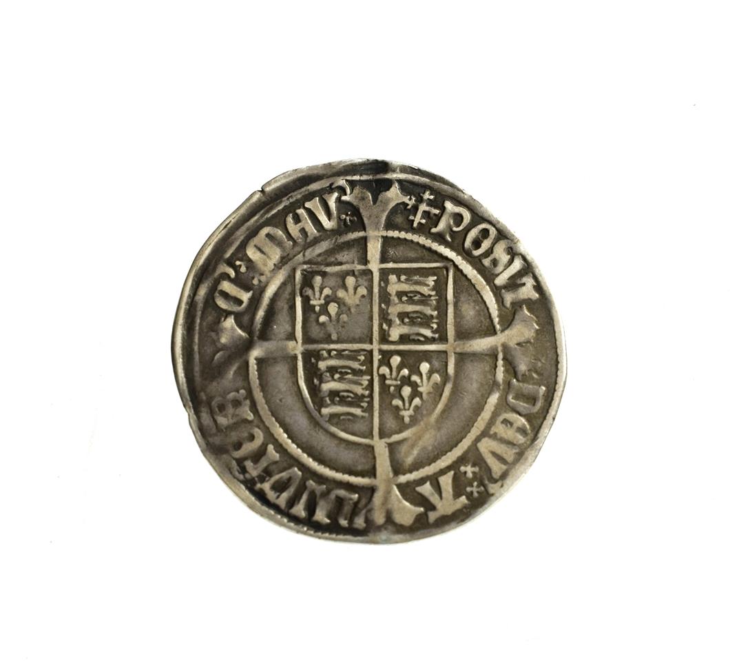 Henry VII, Profile Groat, regular issue with triple band to crown, mm. cross-crosslet both sides; - Image 2 of 2