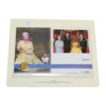 Sovereign 2000, enclosed in a first day stamp & coin cover commemorating the Queen Mother's 100th