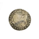 Philip and Mary Shilling, no mintmark, crowned busts face to face, English titles only PHILIP ET