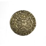 Henry V, Silver Groat, London Mint, frowning bust, mullet on right shoulder, mm. pierced cross;