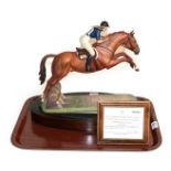 A Royal Worcester model limited number 357 of ''H.R.H The Princess Anne on Doublet''