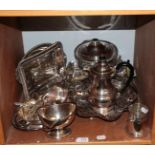 Various silver plated and EPNS wares including entree dishes and other items (qty)