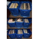 A large collection of assorted vinyl LPs together with a few 78's and singles (eight boxes)