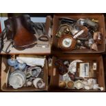 A quantity of mixed ceramics and including Masons jugs, Copper lustre jugs, Jasper ware, Tea pots