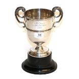 An Edward VII Scottish silver cup, by Hamilton and Inches, Edinburgh, 1908, tapering and on