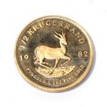 A 1982 Krugerrand 1/2 oz