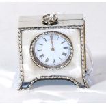 A silver case pocket watch