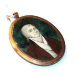 An early 19th century miniature of a gentleman