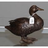 Modern bronze duck