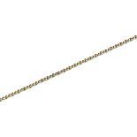 A curb link necklace, stamped '375', length 45cm . Gross weight 37.3 grams.
