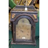 ~ A late 18th century chinoiserie table clock, dial signed William Lindsey, London, case possibly