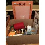 Dune by Christian Dior advertising stand, assorted Christian Dior factices, scents etc (one box)