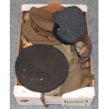 Quantity of assorted military costume, including great coats, jackets, naval white jackets, mess