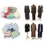 Assorted Circa 1940's and Later Gentlemen's Dressing Robes, Undergarments and Cotton and Wool