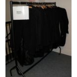 Assorted gents dinner jackets, morning coats, trousers and waistcoats etc (one rail)