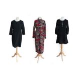Assorted Items of Chloe Clothing, comprising a black wool tunic with V neck and button fastening,