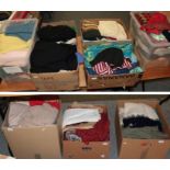 Assorted circa 1950s and later knitwear and other separates etc (nine boxes)