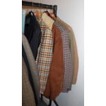 Assorted gents costume including suits and separates comprising a Brook Taverner sports jacket,