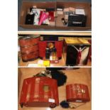 Assorted Yves Saint Laurent Opium advertising boxes, stands and factices; Chanel advertising