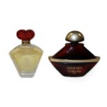 'Samsara' by Guerlain Large Advertising Display Dummy Factice, the maroon glass bottle with gold and