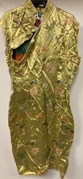 Collection of Circa 1930's and Later Chinese Brocade and Embroidered Jackets, Tops and Cheongsams, - Image 22 of 35