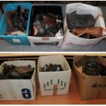 Quantity of assorted mainly ladies and gents 20th century shoes, boots, day and evening bags etc (