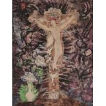 Sir Francis Rose (1909-1979) ''Crucifixion'' circa 1953 Mixed media, 63.5cm by 47.5cm Provenance: