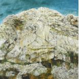 Marie Walker Last (1917-2017) Rocky landscape Signed and dated 2000, oil on canvas, 90cm by 90cm