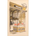 Eric Ravilious (1903-1942) ''White and Co'' Lithograph from the 1938 ''High Street'' series,