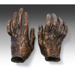 Attributed to Sir Jacob Epstein KBE (1880 -1959) Pair of hands Bronze, 6.5cm high Provenance: