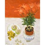Mary Fedden OBE, RA, RWA (1915-2012) ''David's Lilies'' Signed and dated 1989, inscribed to artist's