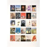 Various Artists ''Founders Print'' Lithograph comprising twenty-five postcard size images signed