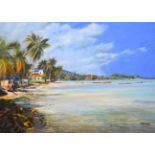 Tony Brummell-Smith (b.1949) ''The Beach South of Lamai, Koh Samui, Thailand'' Signed, inscribed