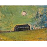 Kitty North (b.1963) Green Farm Signed and inscribed verso, oil on canvas, 35cm by 46cm
