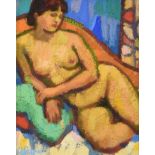 Joan Gillespie (b.1954) Scottish ''Little Nude'' Signed, oil on board, 19.5cm by 15.5cm See