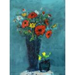 Nael Hanna (b.1959) Iraqi/Scottish Still life of Summer flowers Signed, oil on board, 100cm by