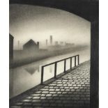Trevor Grimshaw (1947-2001) ''Canal Study'' Signed, inscribed to artist's label verso, pencil,