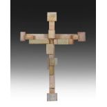 Michael Finn (1921-2002) Constructed Cross Signed and dated August 2001 verso, wood, 72.5cm high