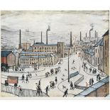 After Laurence Stephen Lowry RBA, RA (1887-1976) ''Huddersfield'' Signed, with the blindstamp for