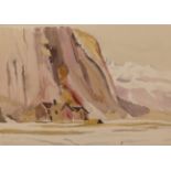 Edith Lawrence (1890-1973) ''In the High Alps'' Signed and inscribed watercolour, together with four