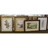 Quantity of decorative pictures and prints, some horse racing scenes, some still lives and two