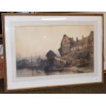 Paul Marny (1829-1914) ''Montrechard'', signed, watercolour, 42.5cm by 65cm Provenance: Brenchley