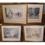 After William Russell Flint, A collection of prints, once signed, three unsigned (4)