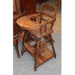 A Victorian metamorphic high chair