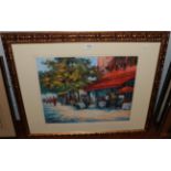 E Anthony Orme (20th century) Restaurant Le Printemps, signed pastel, 39.5cm by 48cm