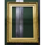 A 19th century gilt and gesso frame with Greek key border 120cm by 89cm