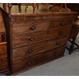 A chest of drawers (lacking feet)