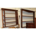 Two oak Delft racks