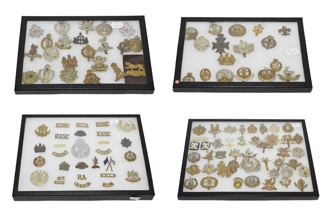 A Collection of Approximately One Hundred and Ten Badges, mainly Second World War, including cap,