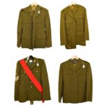 A No.2 Service Dress Tunic, to a Sergeant Royal Horse Artillery, with EII staybrite buttons,